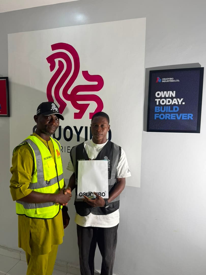 An Osuoyibo client collecting their verified land documents
