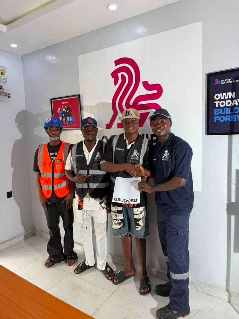 An Osuoyibo client collecting their verified land documents