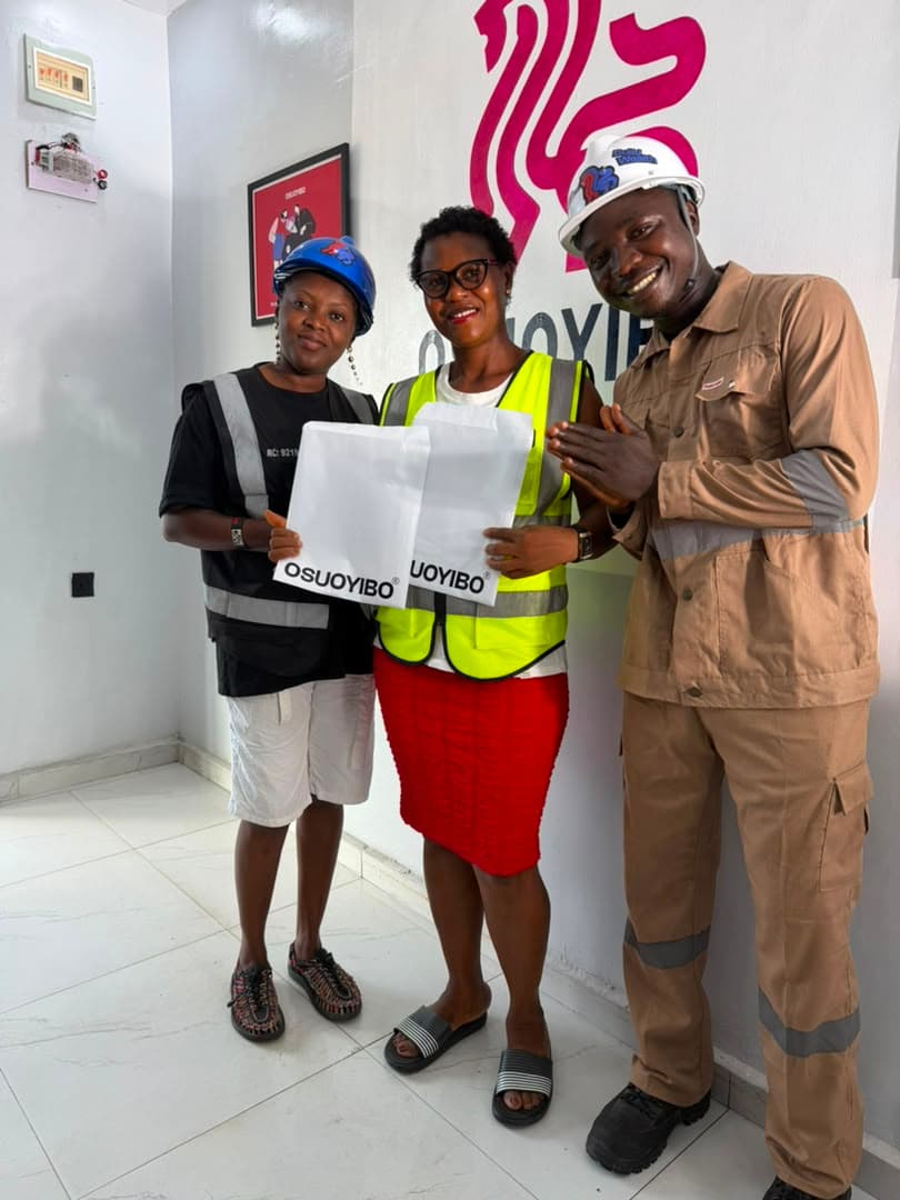 An Osuoyibo client collecting their verified land documents